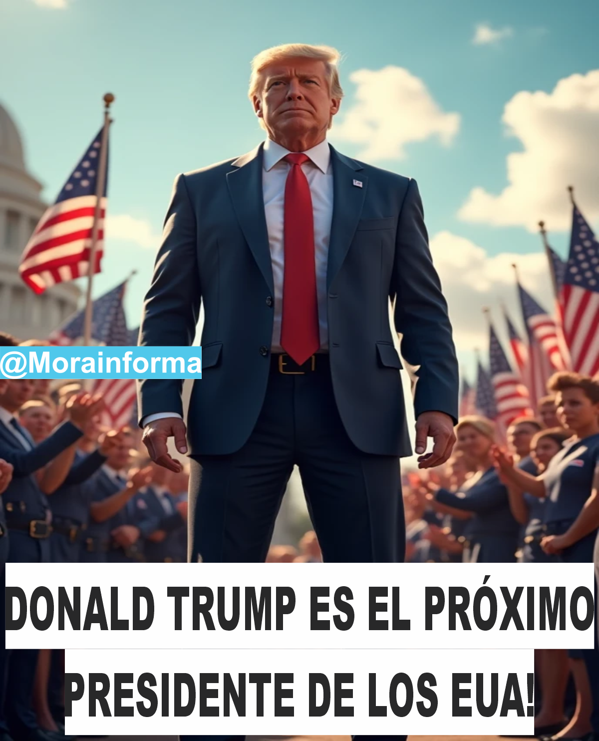 Imagen de A pocas reservas me atrevo a decir qué Donald Trump es el próximo presidente de los Estados Unidos de Norte América. ¡Felicidades Donald Trump!. #EleccionesEUA #EleccionesEstadosUnidos