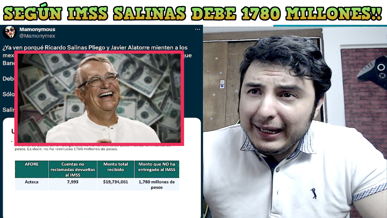 Imagen de Según IMSS Salinas Pliego les Debe 1780 millones de pesos POR LEY!!!